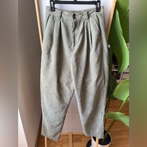 Madewell women’s Corduroy Pants in Sage